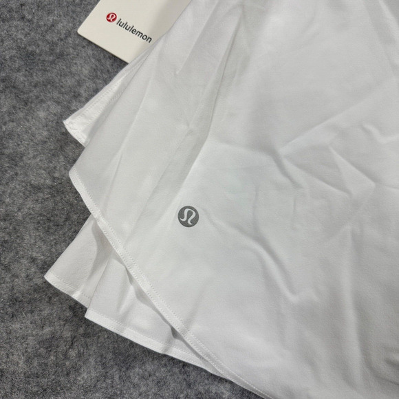 Lululemon Court Rival High-Rise Skirt Long White Tennis Pickleball Size 6 - Picture 5 of 8